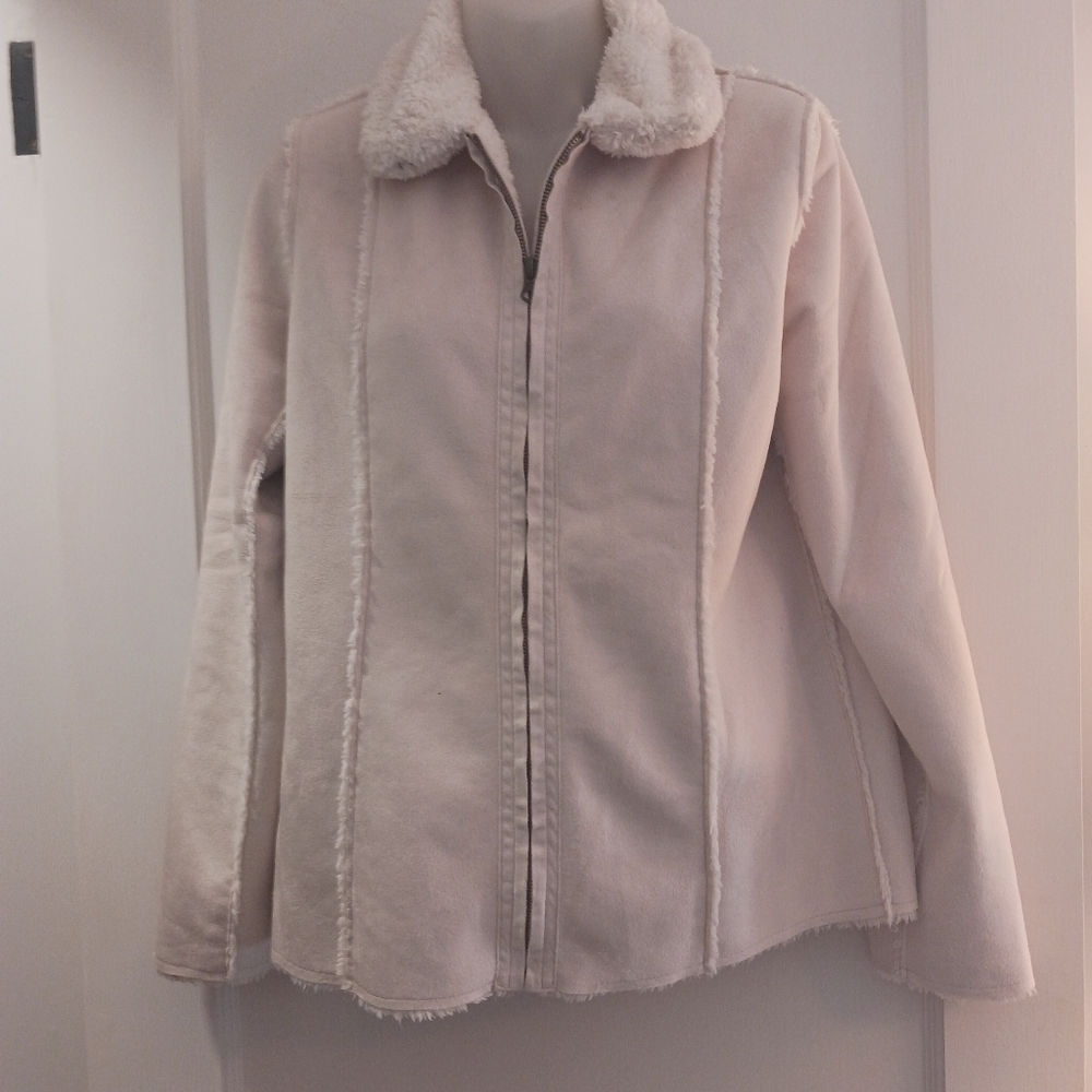 Telluride faux suede jacket.